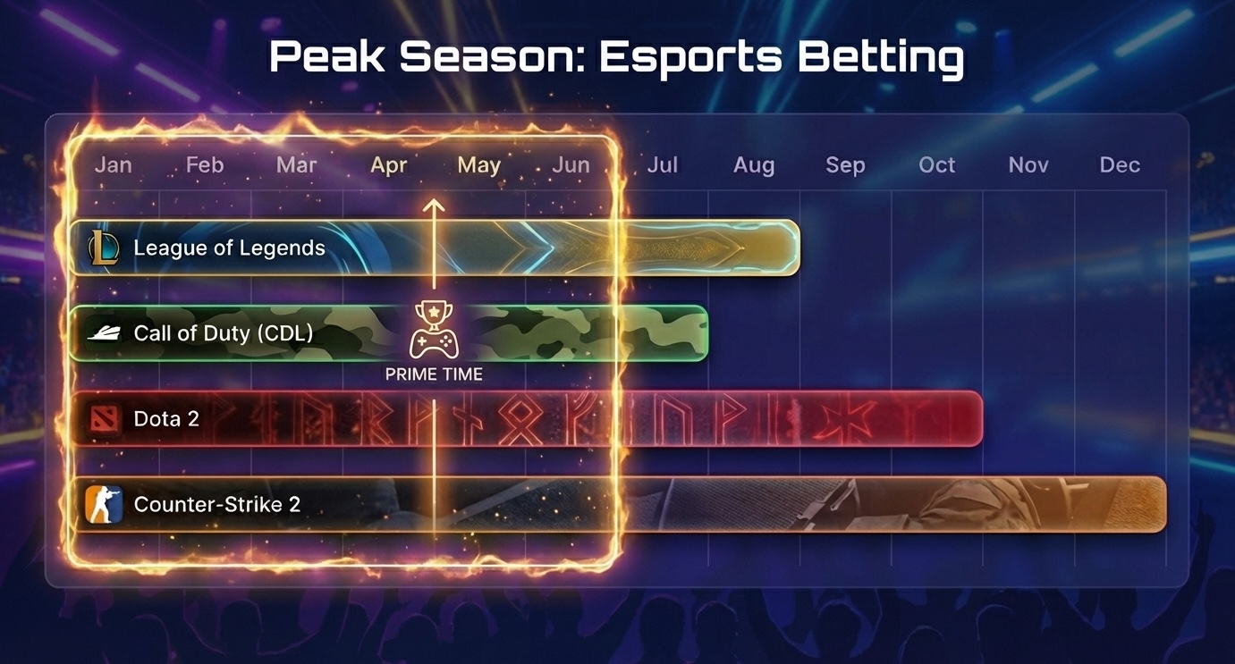 The Best Six Months for Esports Betting